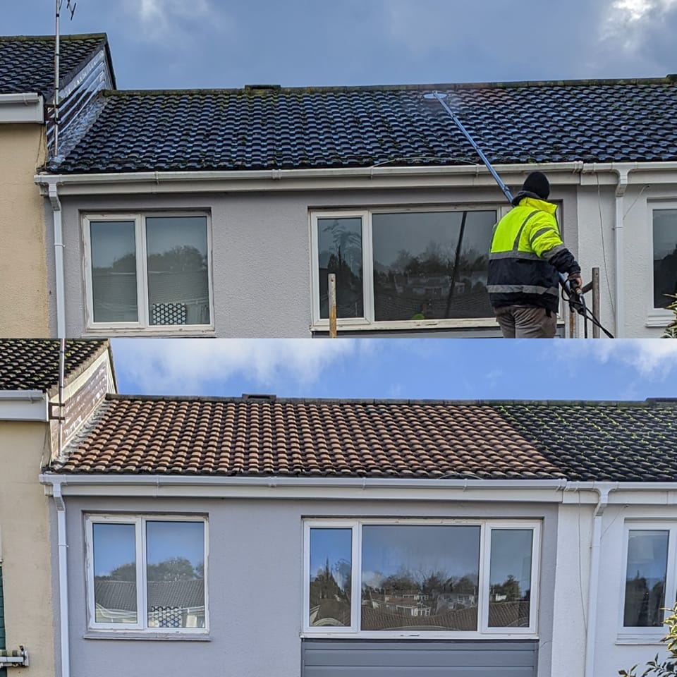 Power Wash Roof Cleaning